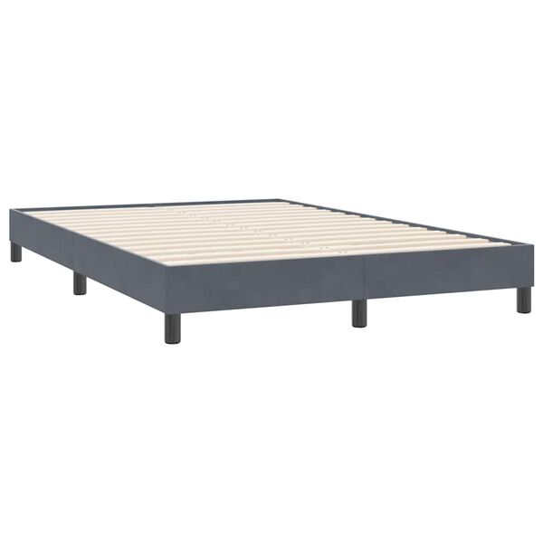 vidaXL Box Spring &Kappa;&rho;&epsilon;&beta;ά&tau;&iota; &mu;&epsilon; &sigma;&tau;&rho;ώ&mu;&alpha; &Sigma;&kappa;&omicron;ύ&rho;&omicron; &gamma;&kappa;&rho;&iota; 140x220 cm &Beta;&epsilon;&lambda;&omicron;ύ&delta;&iota;&nu;&omicron;