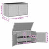 vidaXL Ντουλάπι Αποθήκευσης Κήπου Beige 110x55x60,5εκ. Συνθετικό Ρατάν