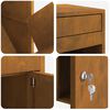 vidaXL Θυρίδα Πακέτων Σκ rusty 41 x 38 x 103 εκ