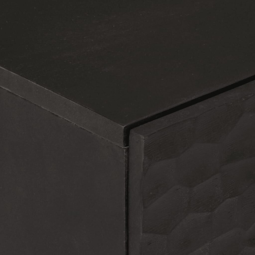 vidaXL Βοηθητικά Ντουλάπια 2 Τεμ. Μαύρα 60x33x75 εκ. Μασίφ Ξύλο Μάνγκο