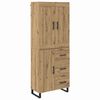 vidaXL Highboard Artisan Oak 69,5 x 34 x 180 &epsilon;&kappa;. &Epsilon;&pi;&epsilon;&xi;&epsilon;&rho;&gamma;&alpha;&sigma;&mu;έ&nu;&omicron; &xi;ύ&lambda;&omicron;