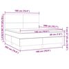 vidaXL &Kappa;&rho;&epsilon;&beta;ά&tau;&iota; Boxspring &mu;&epsilon; &Sigma;&tau;&rho;ώ&mu;&alpha; &Sigma;&kappa;&omicron;ύ&rho;&omicron; &Pi;&rho;ά&sigma;&iota;&nu;&omicron; 180x200&epsilon;&kappa;. &Beta;&epsilon;&lambda;&omicron;ύ&delta;&iota;&nu;&omicron;