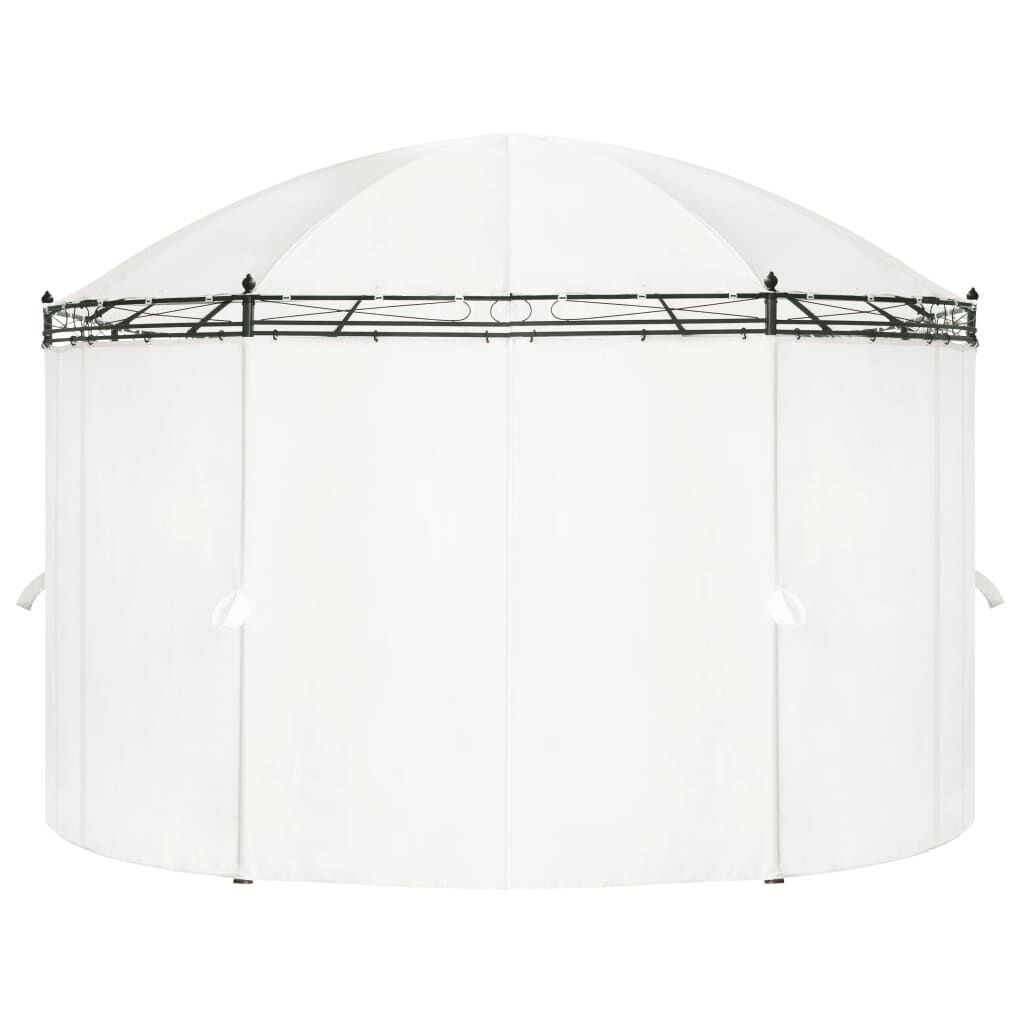 vidaXL Κιόσκι Λευκό Κρεμ 530 x 350 x 265 εκ.