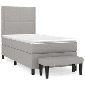 vidaXL &Kappa;&rho;&epsilon;&beta;ά&tau;&iota; Boxspring &mu;&epsilon; &Sigma;&tau;&rho;ώ&mu;&alpha; &Alpha;&nu;&omicron;&iota;&chi;&tau;ό &Gamma;&kappa;&rho;&iota; 90x200 &epsilon;&kappa;. &Upsilon;&phi;&alpha;&sigma;&mu;ά&tau;&iota;&nu;&omicron;