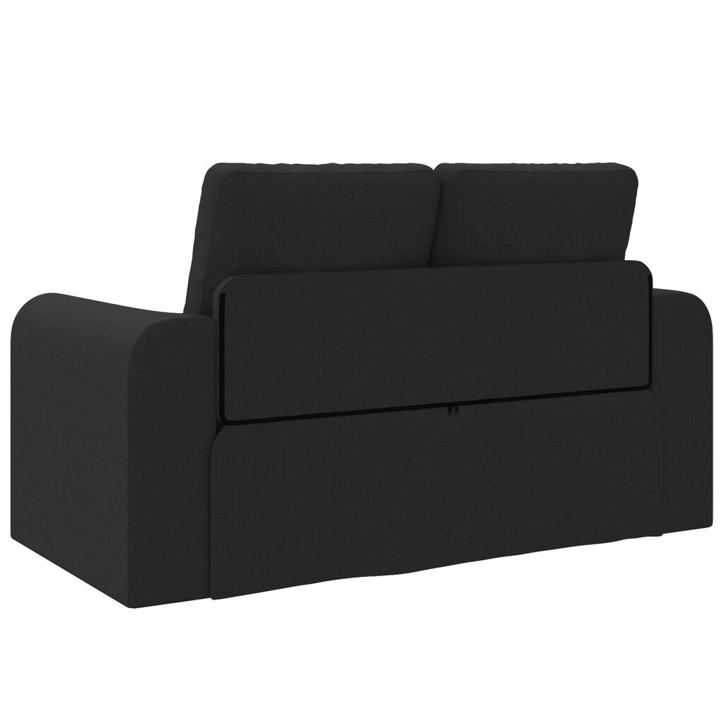 vidaXL Καναπές Κρεβάτι 2 σε 1 Μαύρος 148x71x83 εκ.
