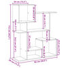 vidaXL Βιβλιοθήκη/Διαχωριστικό Χώρου Δρυς 92x29x112 εκ. Επεξ. Ξύλο