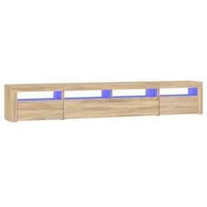 vidaXL Έ&pi;&iota;&pi;&lambda;&omicron; &Tau;&eta;&lambda;&epsilon;ό&rho;&alpha;&sigma;&eta;&sigmaf; &mu;&epsilon; LED Sonoma &Delta;&rho;&upsilon;&sigmaf; 240 x 35 x 40 &epsilon;&kappa;.