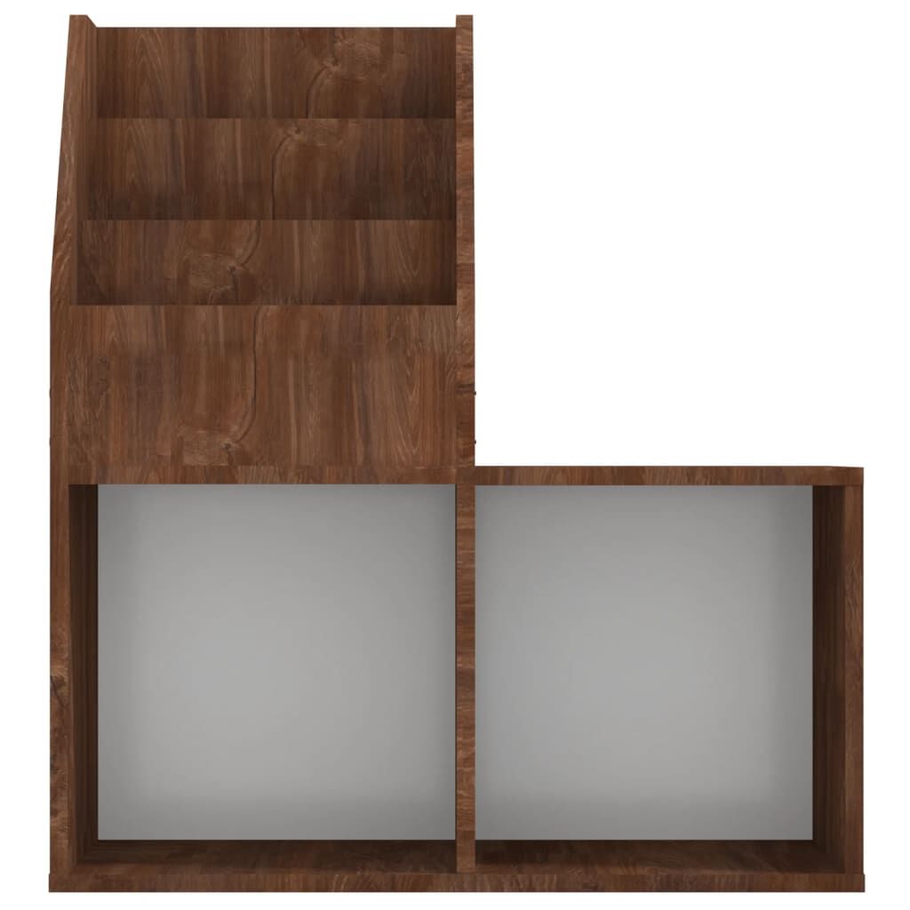 vidaXL Παιδικό Ράφι Περιοδικών Καφέ Δρυς 71x30x78,5 εκ. Επεξεργ. ξύλο
