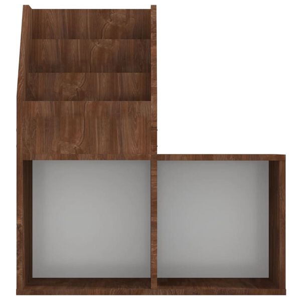 vidaXL Παιδικό Ράφι Περιοδικών Καφέ Δρυς 71x30x78,5 εκ. Επεξεργ. ξύλο