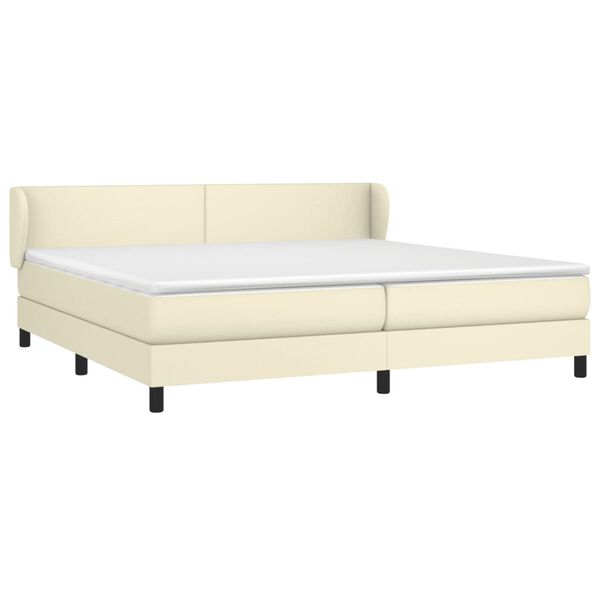 vidaXL &Kappa;&rho;&epsilon;&beta;ά&tau;&iota; Boxspring &mu;&epsilon; &Sigma;&tau;&rho;ώ&mu;&alpha; &Kappa;&rho;&epsilon;&mu; 200x200 &epsilon;&kappa;. &Sigma;&upsilon;&nu;&theta;&epsilon;&tau;&iota;&kappa;ό &Delta;έ&rho;&mu;&alpha;