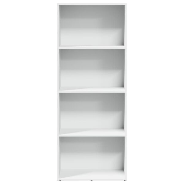 vidaXL Βιβλιοθήκη Λευκή 60x30x152 εκ. από Επεξεργασμένο Ξύλο