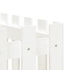 vidaXL Ζαρντινιέρα με Σχέδιο Φράχτη Λευκή 200x50x70 εκ. Μασίφ Πεύκο