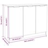 vidaXL Ντουλάπι Γκρι Σκυροδέματος 90,5x30x70 εκ. Επεξεργασμένο Ξύλο