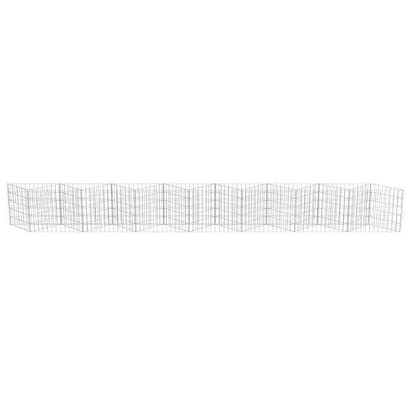 vidaXL Συρματοκιβώτιο Τοίχος 450x30x50 εκ. από Γαλβανισμένο Χάλυβα