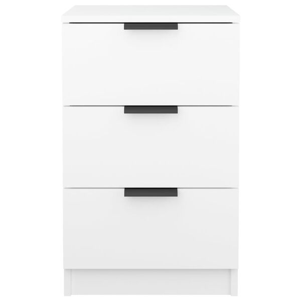 vidaXL Κομοδίνο Λευκό 40 x 36 x 65 εκ.