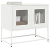ντουλάπι τηλεόρασης vidaXL Λευκό 68x39x60,5cm από χάλυβα ψυχρής έλασης