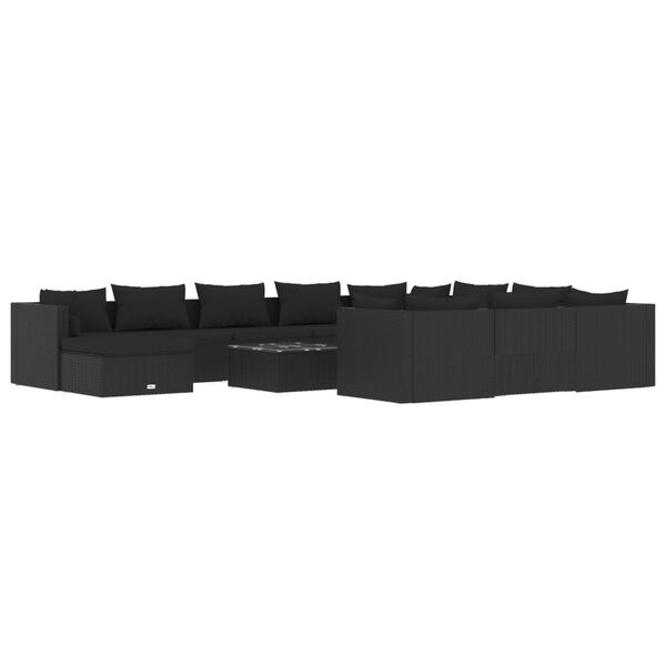 vidaXL &Sigma;&alpha;&lambda;ό&nu;&iota; &Kappa;ή&pi;&omicron;&upsilon; 12 &Tau;&epsilon;&mu;&alpha;&chi;ί&omega;&nu; &Mu;&alpha;ύ&rho;&omicron; &Sigma;&upsilon;&nu;&theta;&epsilon;&tau;&iota;&kappa;ό &Rho;&alpha;&tau;ά&nu; &mu;&epsilon; &Mu;&alpha;&xi;&iota;&lambda;ά&rho;&iota;&alpha;