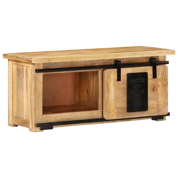 vidaXL Έπιπλο Τηλεόρασης 90 x 35 x 40 εκ. από Μασίφ Ξύλο Μάνγκο