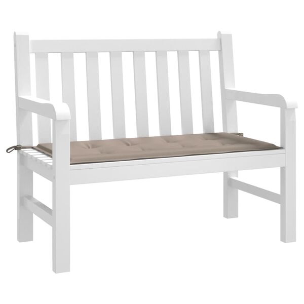 vidaXL Μαξιλάρι Πάγκου Κήπου Taupe 120x50x4 εκ. Ύφασμα Oxford