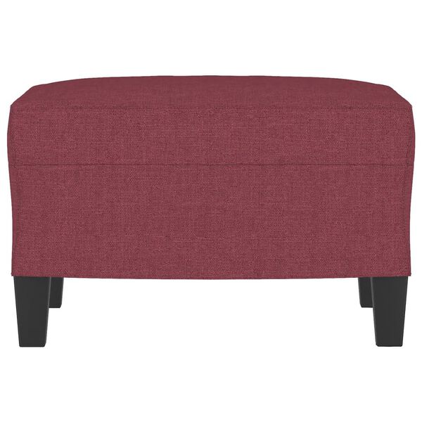 vidaXL Υποπόδιο Μπορντό60 x 50 x 41 εκ. Υφασμάτινο