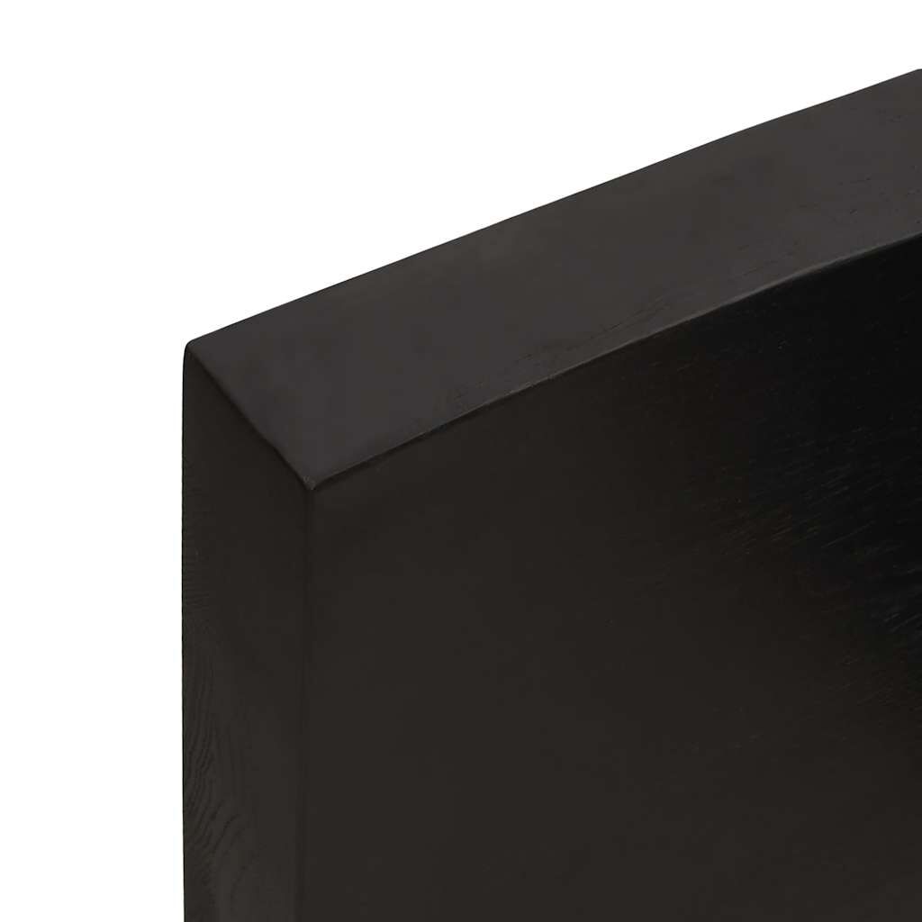 vidaXL Ράφι Τοίχου Σκούρο Καφέ 120x50x(2-6) εκ. Επεξ. Μασίφ Ξύλο Δρυός