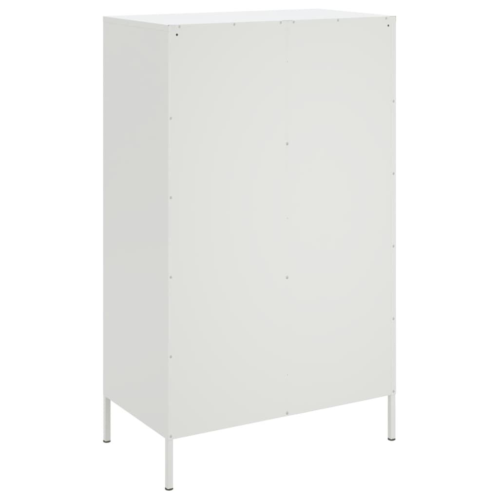 vidaXL Ντουλάπι Λευκό 68x39x113 εκ. από Ατσάλι