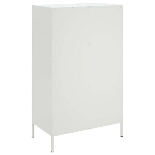 vidaXL Ντουλάπι Λευκό 68x39x113 εκ. από Ατσάλι