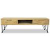 vidaXL Έπιπλο Τηλεόρασης 120 x 35 x 35 εκ. από Μασίφ Ξύλο Teak