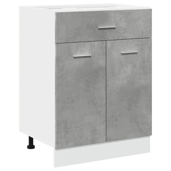 vidaXL Ντουλάπι με Συρτάρι Lyon Γκρι Σκυροδέματος 60x46x81,5 εκ