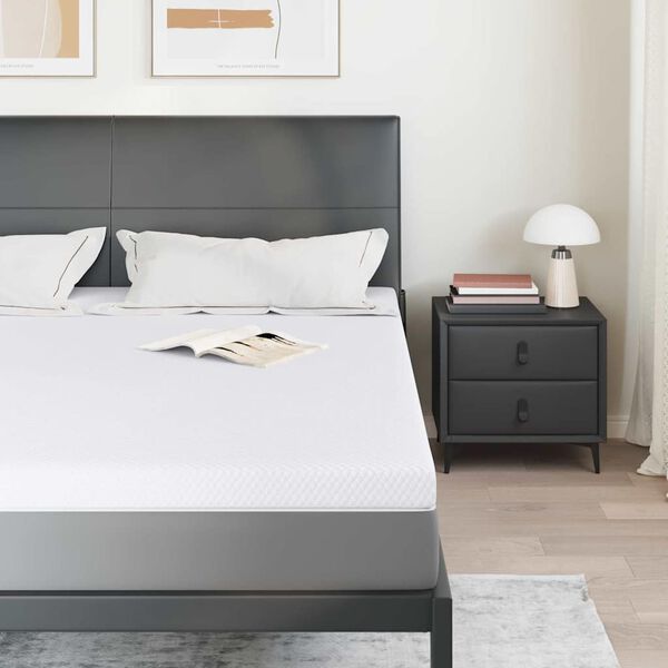 vidaXL &Sigma;&tau;&rho;ώ&mu;&alpha; &epsilon;&pi;&iota;&kappa;ά&lambda;&upsilon;&psi;&eta;&sigmaf; &Lambda;&epsilon;&upsilon;&kappa;ό 180 x 200 x 7 &epsilon;&kappa;. &Upsilon;&phi;&alpha;&sigma;&mu;&alpha; Jacquard