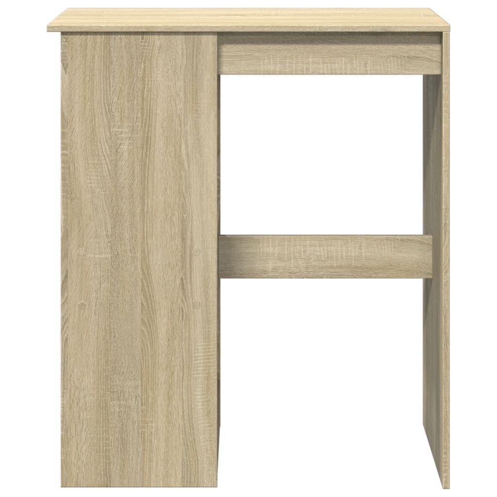 vidaXL Τραπέζι Μπαρ με Ράγες Sonoma Δρυς 90x47,5x103,5εκ Επεξεργ. Ξύλο