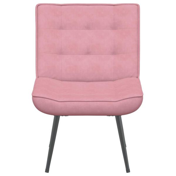 vidaXL Καρέκλα χαλάρωσης Ροζ 64x74x84 εκ.Βελούδο