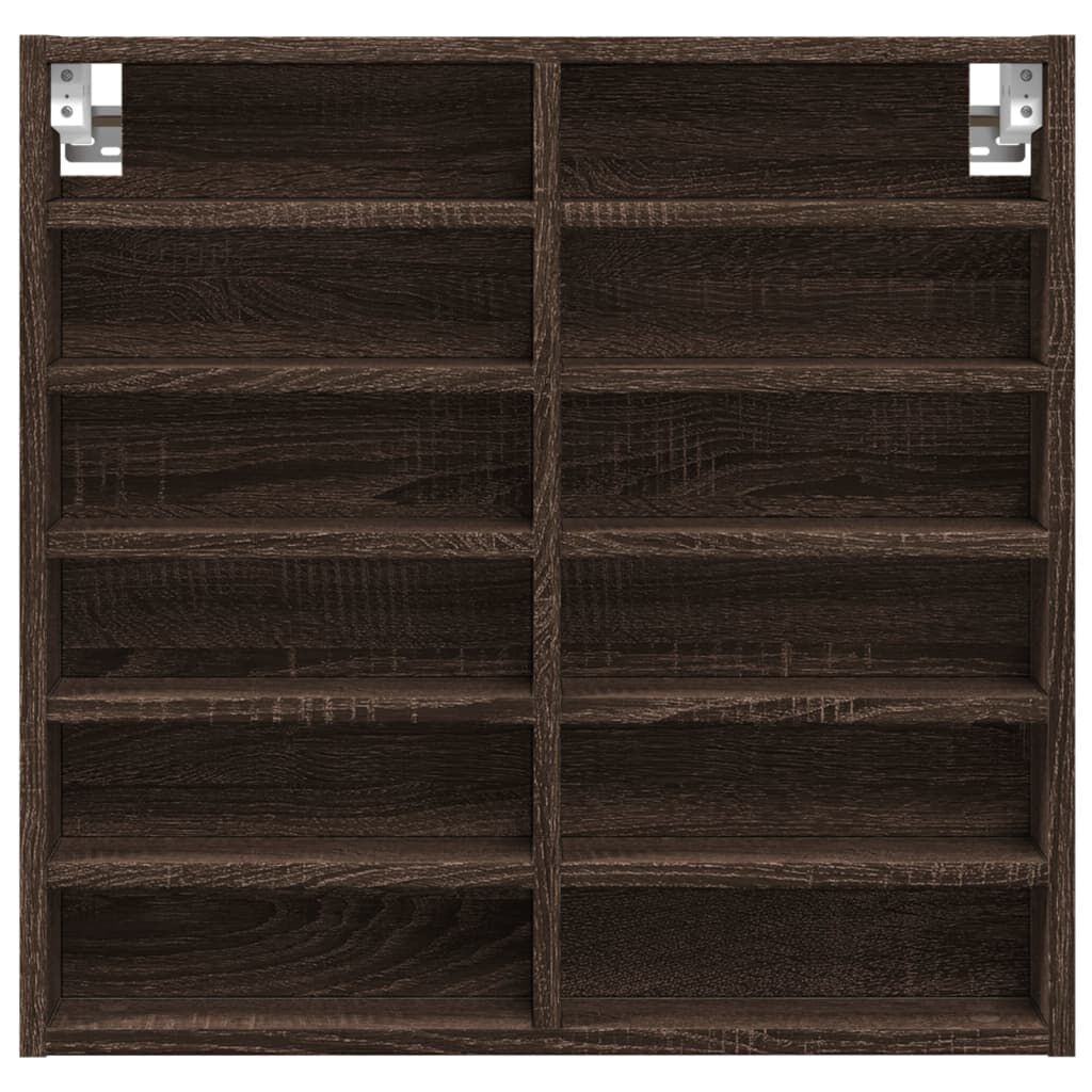 vidaXL Βιτρίνα Καφέ Δρυς 60x8,5x58 εκ. από Επεξεργασμένο Ξύλο