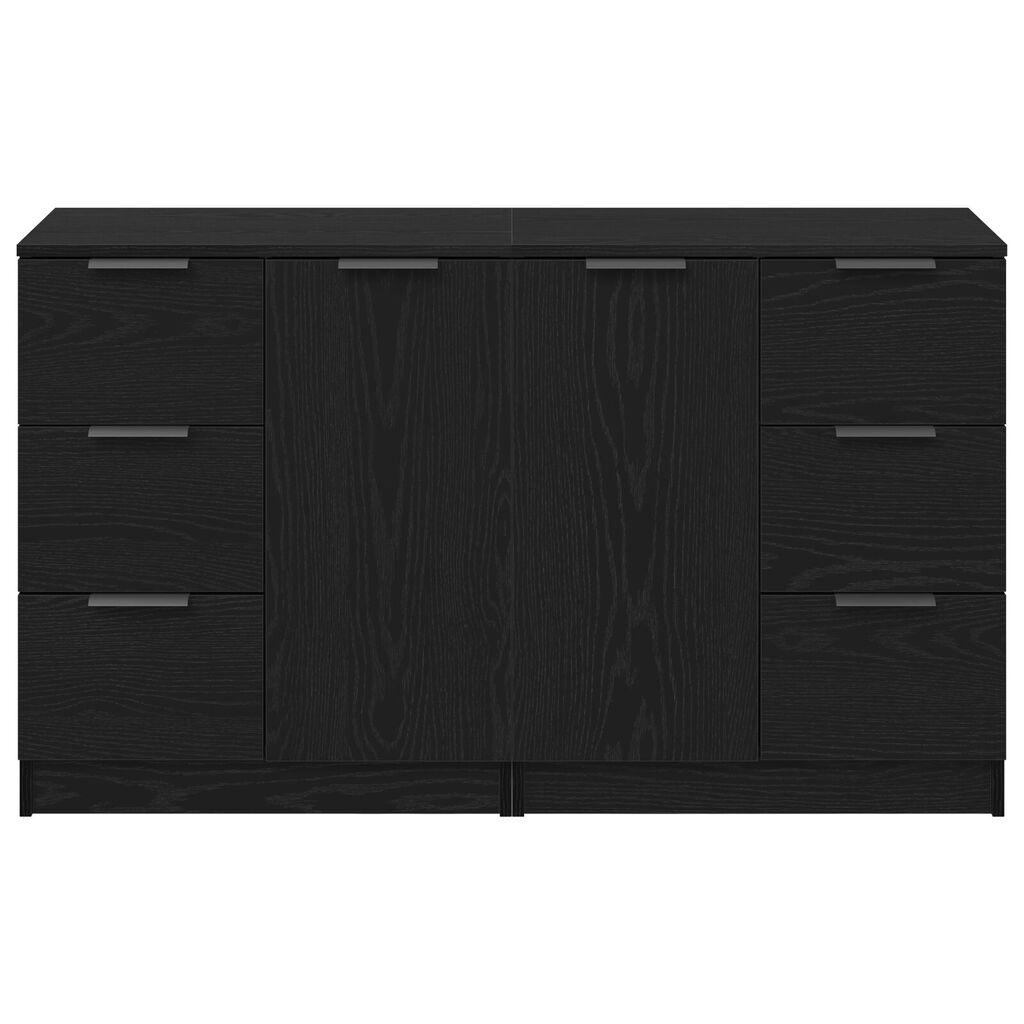 vidaXL Μπουφές Μαύρη Οξυά 180 x 30 x 70 εκ Επεξεργασμένο ξύλο