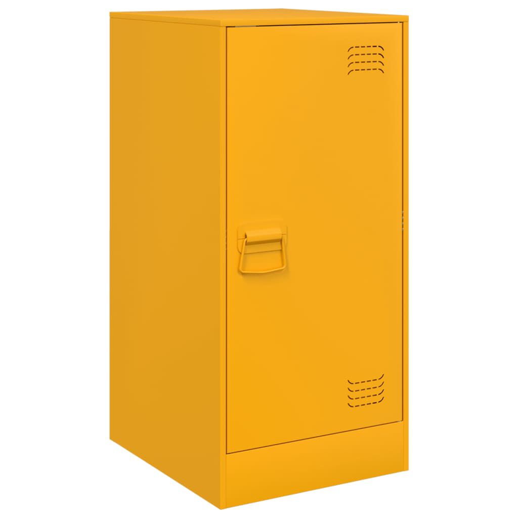 vidaXL Ντουλάπι Μουσταρδί 34,5x39x73 εκ. από Ατσάλι