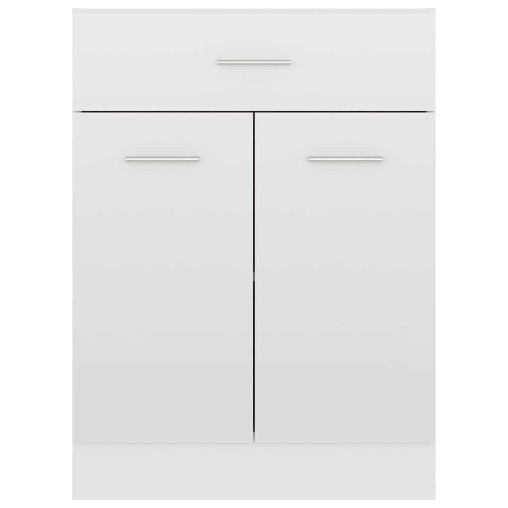 vidaXL Ντουλάπι με Συρτάρι Lyon Γυαλιστερό Λευκό 60x46x81,5εκ.