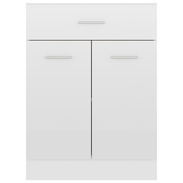 vidaXL Ντουλάπι με Συρτάρι Lyon Γυαλιστερό Λευκό 60x46x81,5εκ.