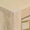 vidaXL Τραπέζι Κονσόλα Χρυσό 90 x 30 x 75 εκ. από Μασίφ Ξύλο Μάνγκο