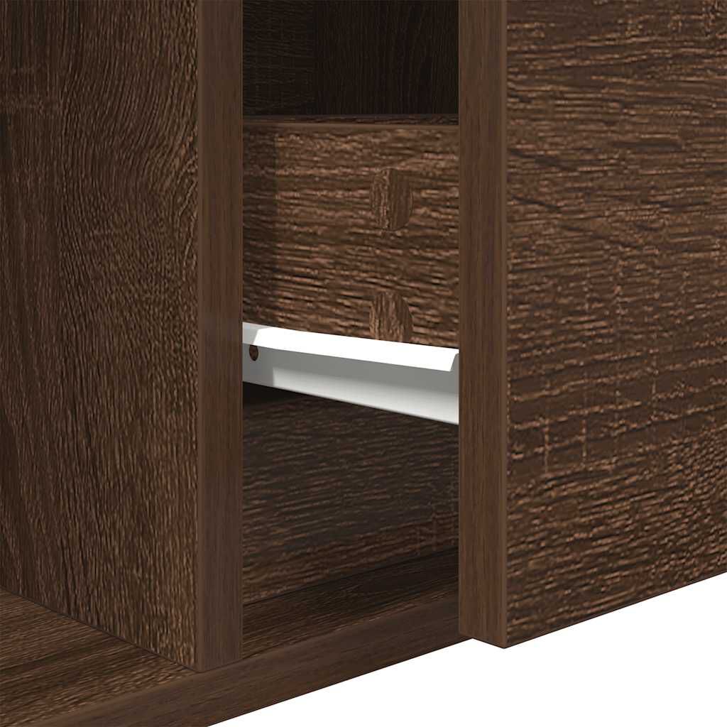 vidaXL Έπιπλο Τηλεόρασης καφέ δρυς 60x31x25,5 εκ. Επεξεργασμένο Ξύλο