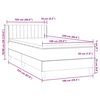 vidaXL Box Spring &kappa;&rho;&epsilon;&beta;ά&tau;&iota; &mu;&epsilon; &sigma;&tau;&rho;ώ&mu;&alpha; &rho;&omicron;&zeta; 100x220 cm &Beta;&epsilon;&lambda;&omicron;ύ&delta;&iota;&nu;&omicron;