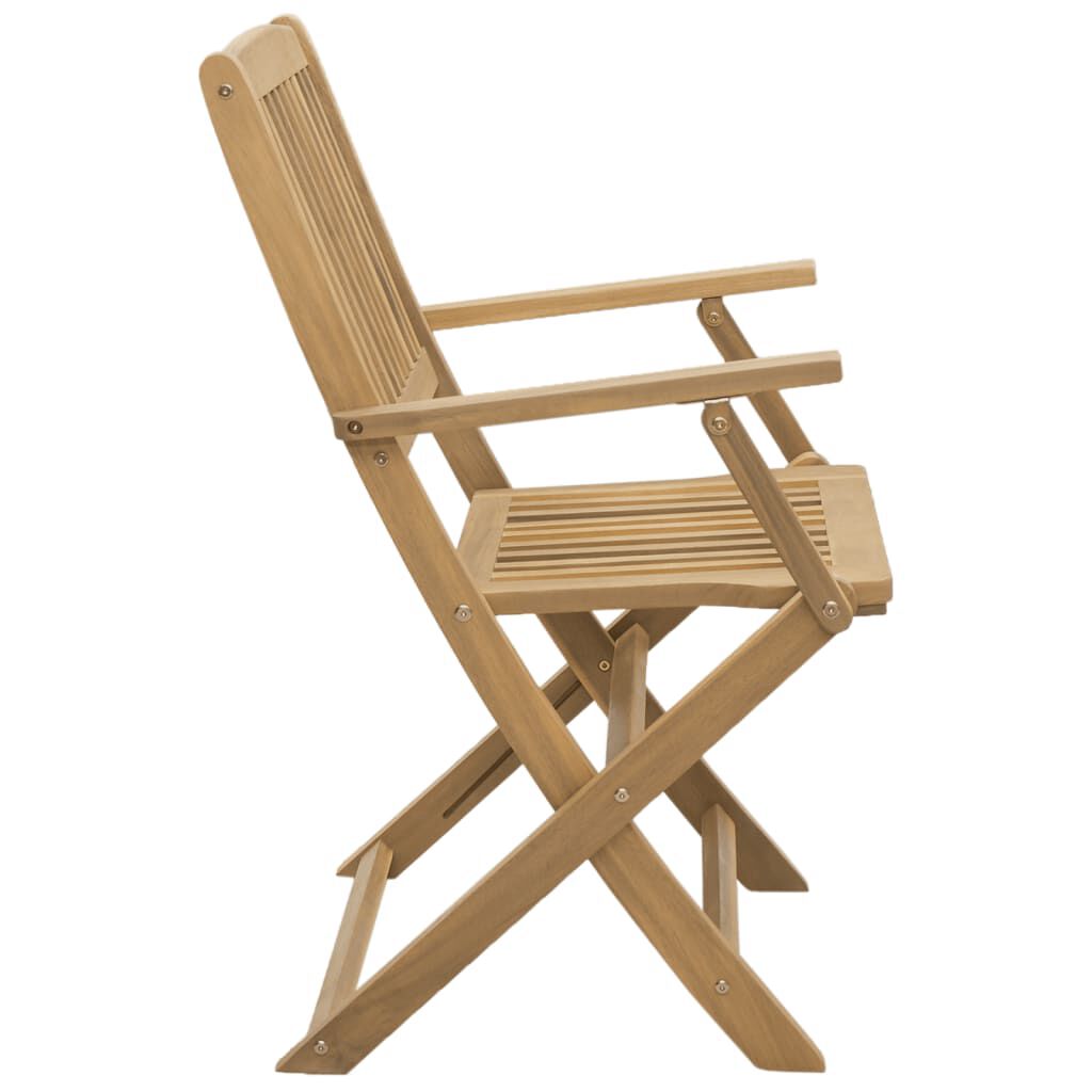 vidaXL Καρέκλες Κήπου Πτυσσόμενες 2 τεμ 58x54,5x90 εκ. Μασίφ Ακακία