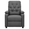 vidaXL Πολυθρόνα με Ανύψωση Ανοιχτό Γκρι Υφασμάτινη