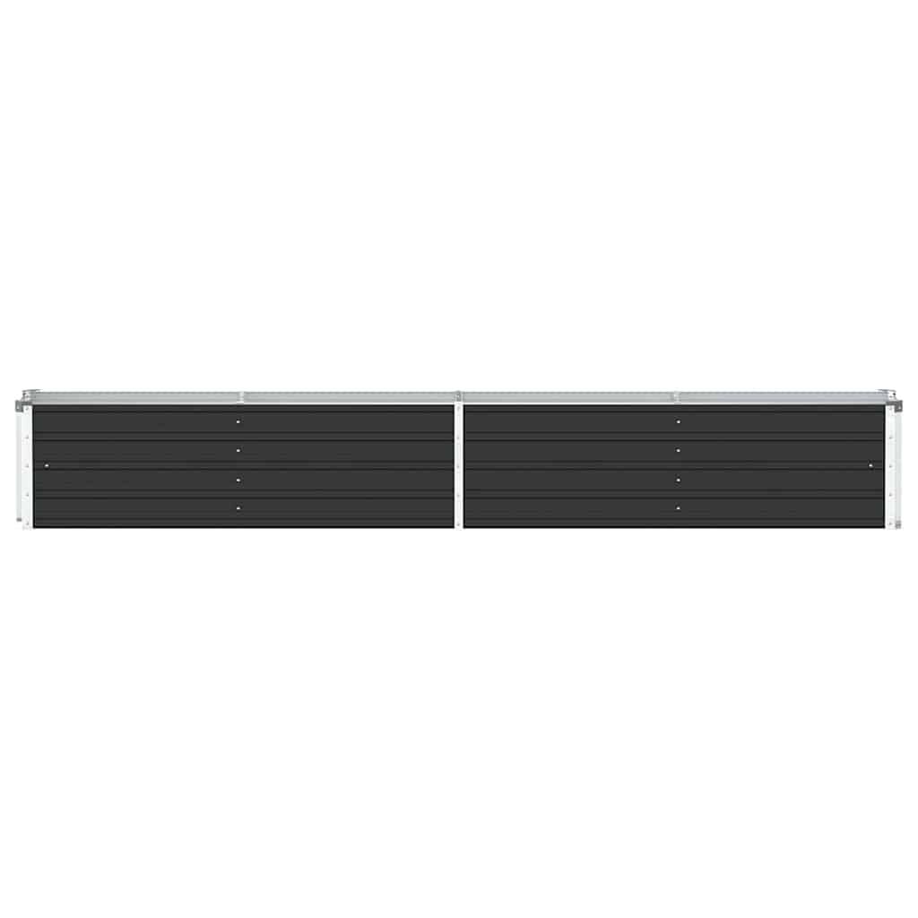 vidaXL Ζαρντινιέρα Υπερυψωμένη Ανθρακί 320x40x45 εκ. Γαλβαν. Χάλυβας