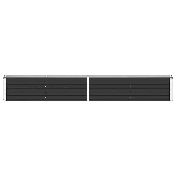 vidaXL Ζαρντινιέρα Υπερυψωμένη Ανθρακί 320x40x45 εκ. Γαλβαν. Χάλυβας