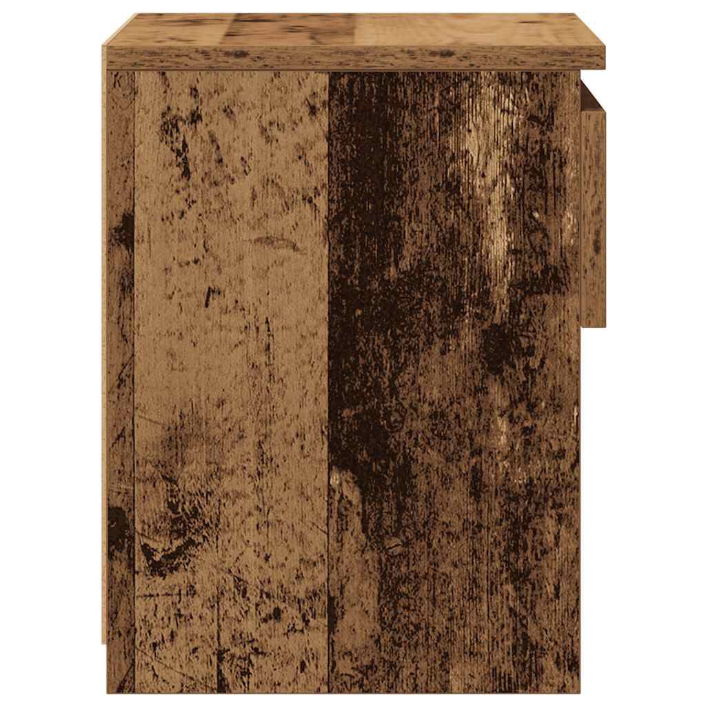 vidaXL ντουλάπι κομοδίνου Παλιό ξύλο 40x30x39 cm Κατασκευασμένο ξύλο