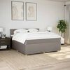 vidaXL &Kappa;&rho;&epsilon;&beta;ά&tau;&iota; Boxspring &mu;&epsilon; &Sigma;&tau;&rho;ώ&mu;&alpha; Taupe 180x200 &epsilon;&kappa;. &Upsilon;&phi;&alpha;&sigma;&mu;ά&tau;&iota;&nu;&omicron;