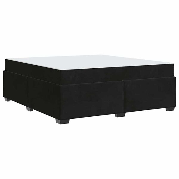 vidaXL Σκελετός Κρεβατιού Άλλο Μαύρο 180 x 200 cm Βελούδο