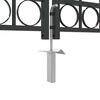 vidaXL Πύλη Φράχτη με κλειδαριά Γκρι 300 x 150 cm Ατσάλι