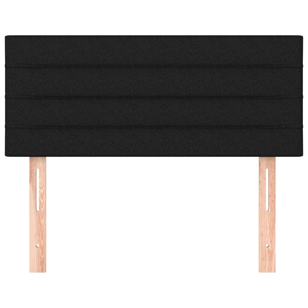 vidaXL Κεφαλάρι Κρεβατιού Μαύρο 90x5x78/88 εκ. Υφασμάτινο