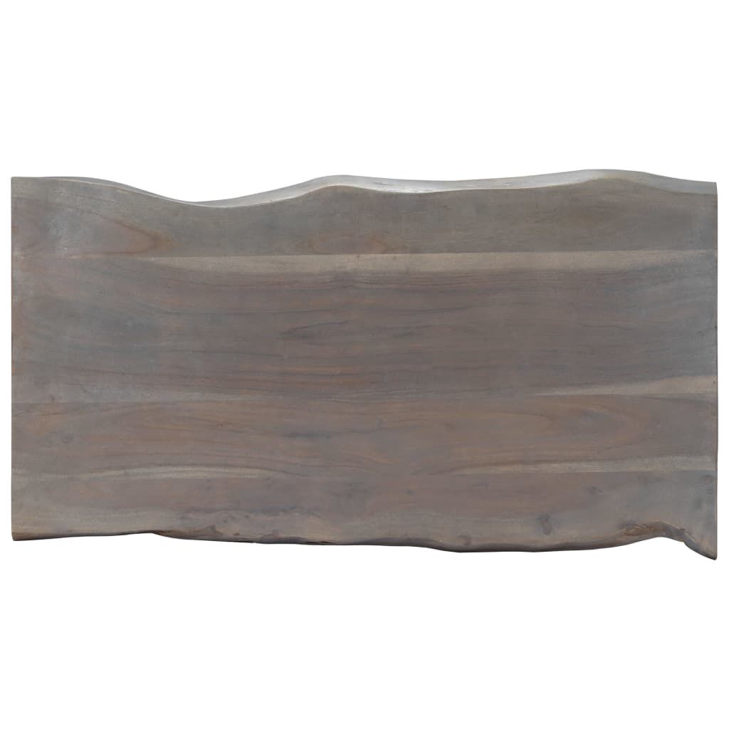 vidaXL Τραπεζάκι Σαλονιού Live Edge Γκρι 115x60x40 εκ. Ξύλο Ακακίας